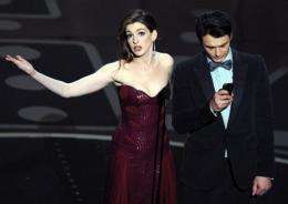 Actors James Franco and Anne Hathaway present the 83rd Annual Academy Awards