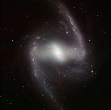 An elegant galaxy in an unusual light