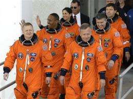 Astronauts board shuttle Discovery for last flight (AP)