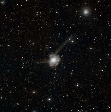 Atoms-for-Peace: A galactic collision in action