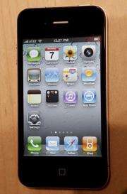 A view of the new iPhone 4