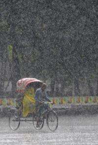 Bangladesh received 139.5 centimeters (55 inches) of rain this monsoon