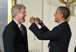 Barack Obama presents National Medal of Technology and Innovation to Steven Sasson