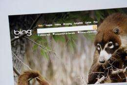 Bing software has been modified to improve results to entertainment-related searches