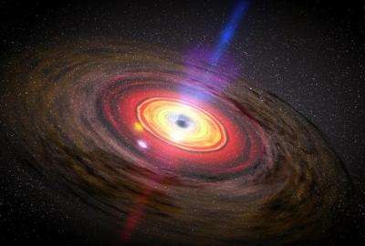 Black holes send memos in light
