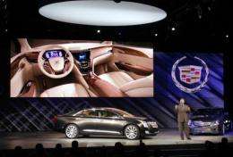 Cadillac XTS Platinum concept vehicle was introduced at at the annual North American Internation Auto Show