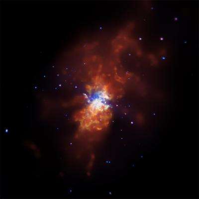 Chandra images torrent of star formation