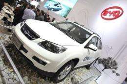 Chinese automaker BYD's hybrid SUV