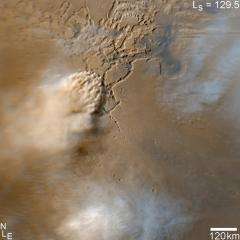 Dust storm on Mars