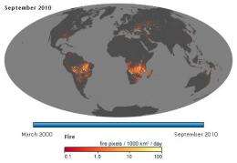 Earth's fiery past and future modeled by NASA