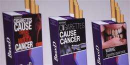 Feds propose graphic cigarette warning labels (AP)