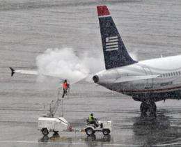 Getting ice, frost off planes problematic