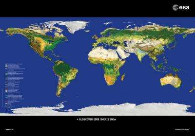 Latest map of world's land cover unveiled by ESA