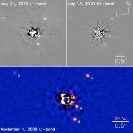 First four exoplanet systems imaged