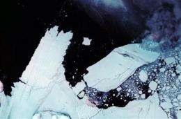 Iceberg breaks in Antarctica not where expected (AP)