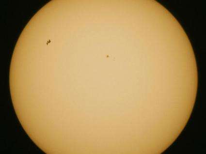 Image: ISS Transits the Sun