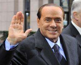 Italian Prime Minister  Silvio Berlusconi arrives at the EU summit