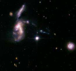 Jurassic Space: Ancient Galaxies Come Together After Billions of Years