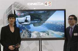 LG puts hopes on 'next generation' 3-D TV (AP)