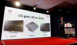 LG will increasingly bet on 3D TV as it sees more growth potential in the segment