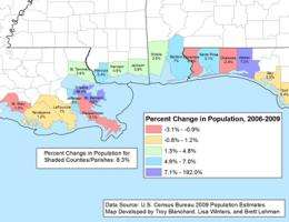 LSU group develops maps charting demographics of the oil-spill region