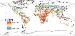 Mapping human vulnerability to climate change
