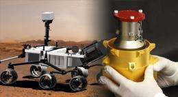 Mars Rover sensor to measure radiation environment