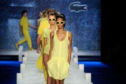 Models walk the runway at the Lacoste Spring 2010 Fashion Show in New York