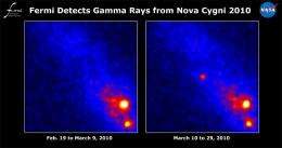 Fermi detects 'shocking' surprise from supernova's little cousin