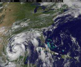 NASA data see Alex's core aligned, growing toward hurricane strength