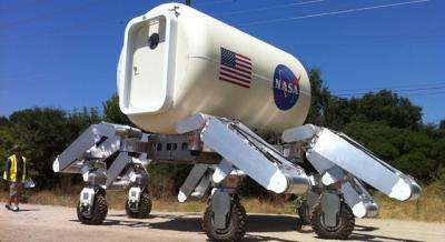 NASA's ATHLETE Warms Up for High Desert Run