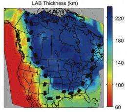 North American continent is a layer cake, scientists discover