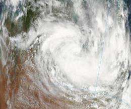 Olga restrengthens into a tropical storm
