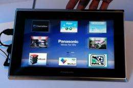 Panasonic's prototype Viera Tablet that runs on Android 2.2 is displayed on January 6 in Las Vegas