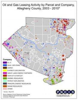 Pitt data on oil and gas leases gauges local Marcellus Shale activity since 2003
