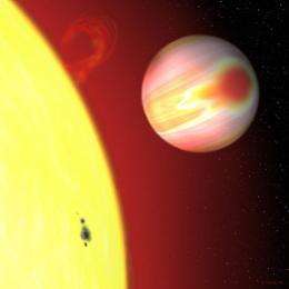 Planet affects a star's spin