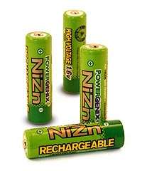 PowerGenix NiZn rechargeable AA batteries