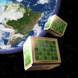Powering cube satellites