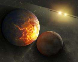 Pulverized planet dust might lie around double stars