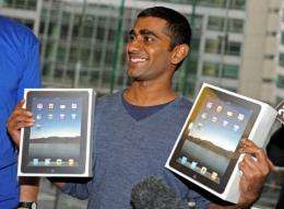 Rahul Koduri, who queued for some 30 hours, became the first to buy the touch-screen computer in Sydney