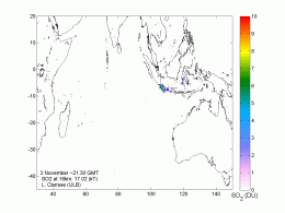 Satellites track Mt Merapi volcanic ash clouds