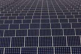 Solar panels generate electricity in Chicago