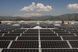 Solar panels in California
