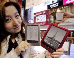Sony on Friday launched its Reader range in Japan