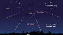 StarDate predicts Leonid meteor shower peak