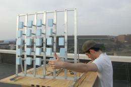 Students harness vibrations from wind for electricity