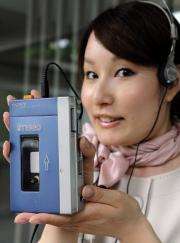 The first model of Japanese electronics maker Sony's stereo cassete player, the "Walkman TPS-L2"