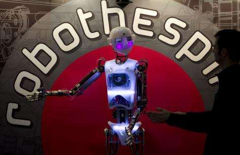The life-sized humanoid robot named RoboThespian