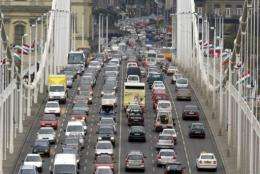 The pollution comes from traffic exhausts which means that it is particularly pronounced near major roads.