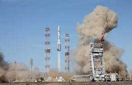 The rocket took off from the cosmodrome in  Kazakhstan
